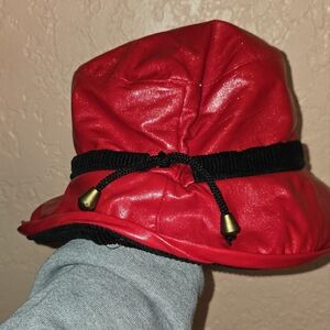 Stylish Red Rainproof Hat